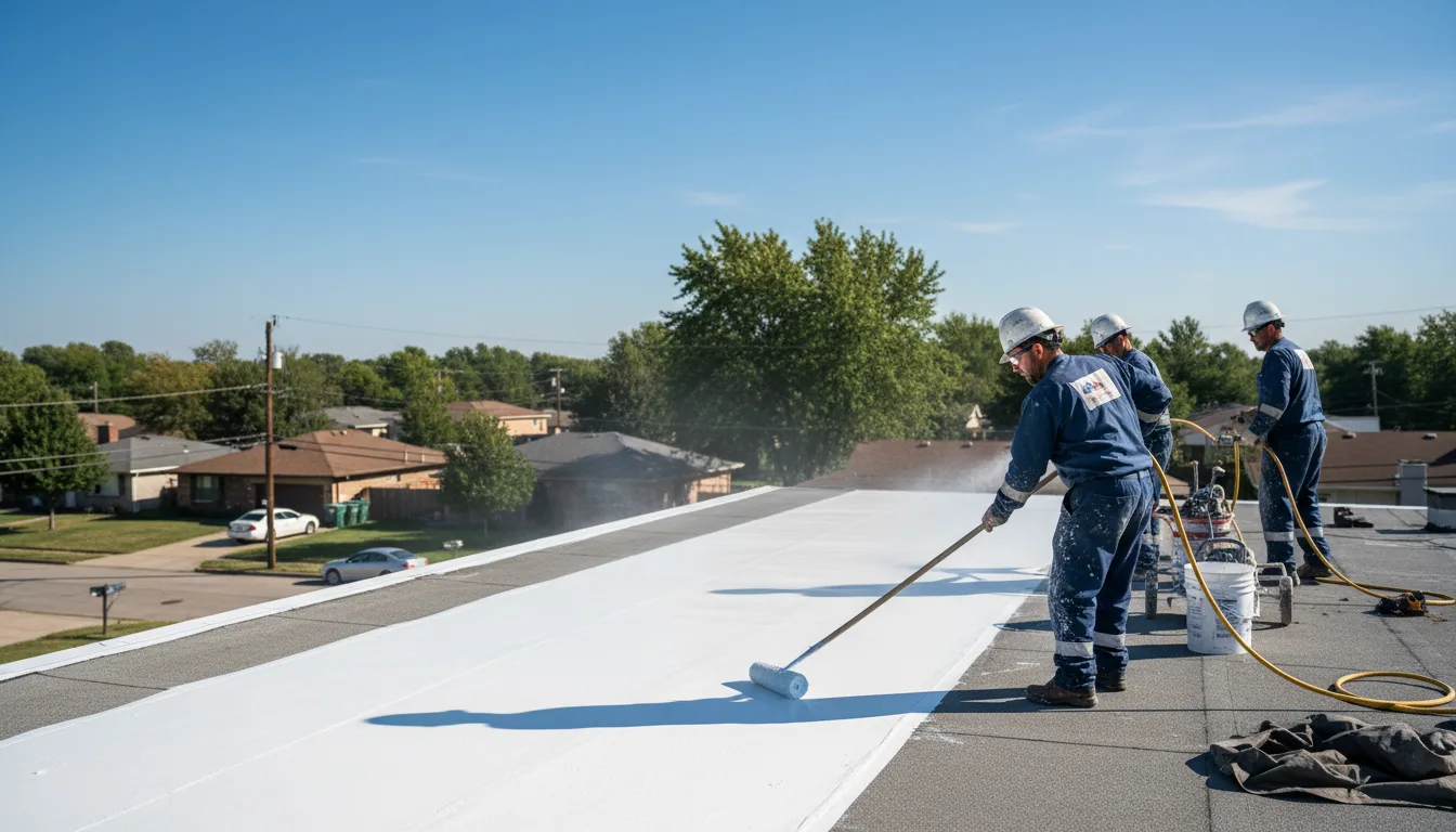 Commercial roof coating in Fork, SC near me